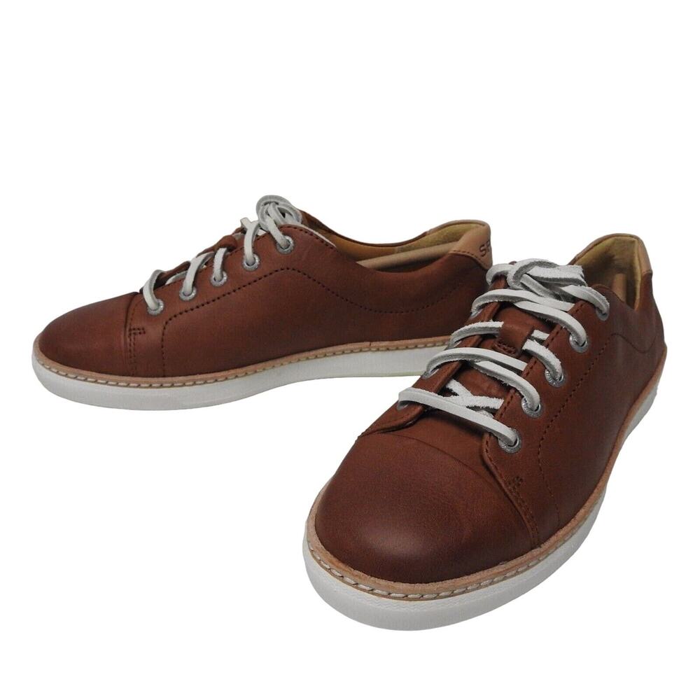 Sperry Top Sider women 5 M Gold Cup Cruz Leather Lace up oxfords shoes dark tan